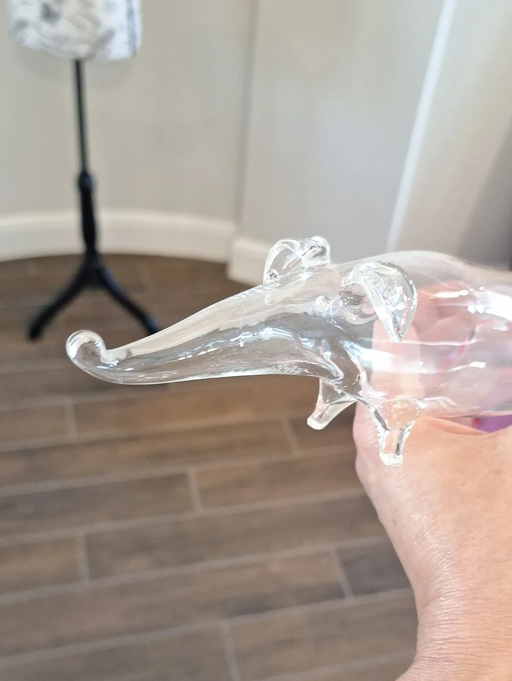 Vintage Bols Blown Glass Dachsund Dog Decanter Bottle Figurine